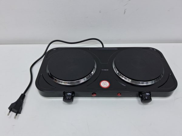 COCINA 2 HORNILLAS ELECTRICAS COLOR NEGRA