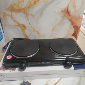 COCINA ELECTRICA  2 PLATOS COLOR NEGRO