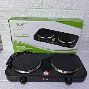 COCINA ELECTRICA  2 PLATOS COLOR NEGRO