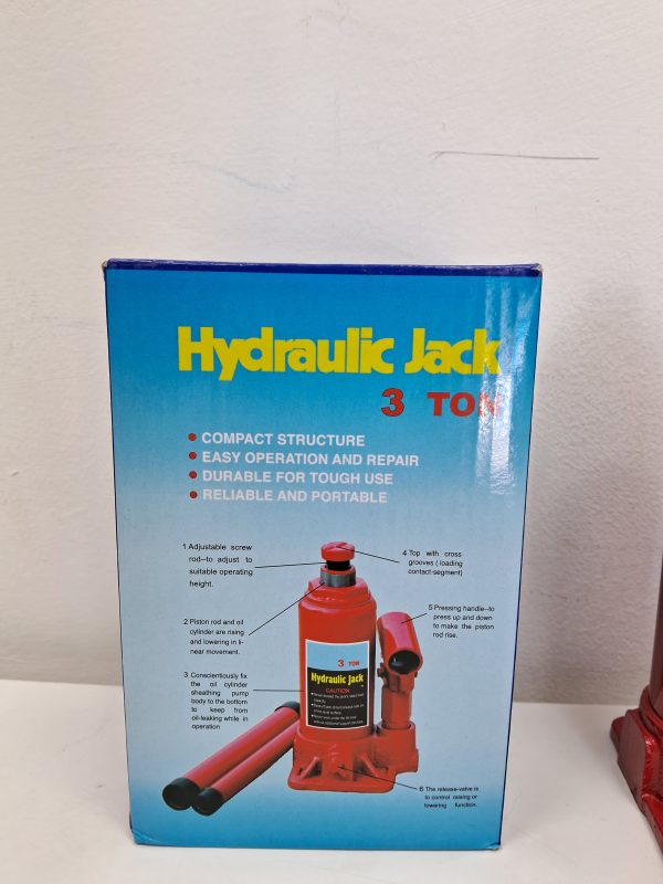 GATA HIDRAULICA 3 TONELADAS TIPO BOTELLAS - Imagen 2