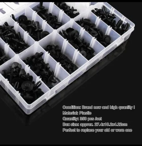 KIT 350 CLIP BROCHE RETENCION PLASTICO - Imagen 4