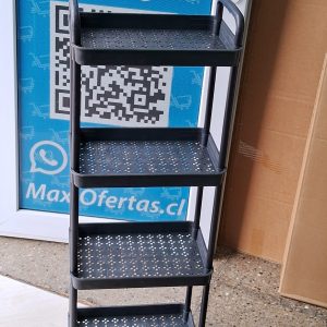 CARRITO ORGANIZADOR 4 NIVELES NEGRO