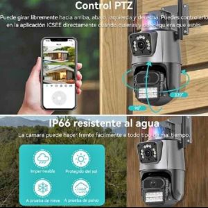 CAMARA WIFI DE EXTERIOR DOBLE LENTE IP SMART