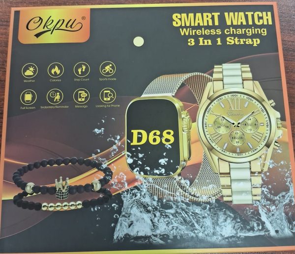 RELOJ SMART WATCH 3 EN 1 D68 - Imagen 2