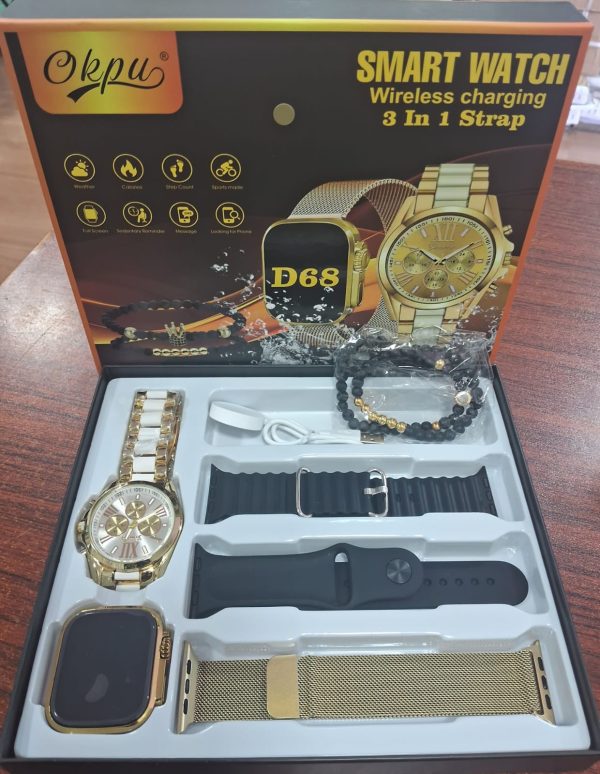 RELOJ SMART WATCH 3 EN 1 D68