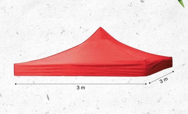 LONA DE TOLDO 3X3 ROJA - Imagen 2