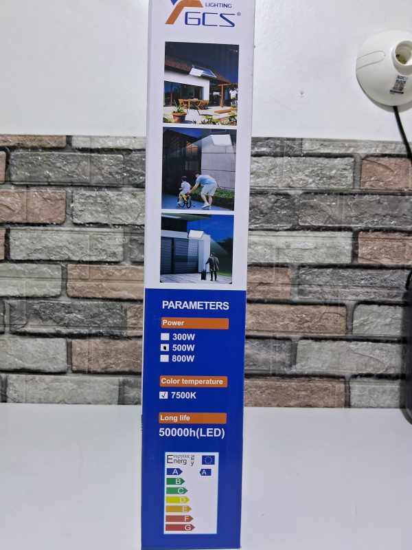 FOCO CON PANEL SOLAR CUADRADO 500W - Imagen 2