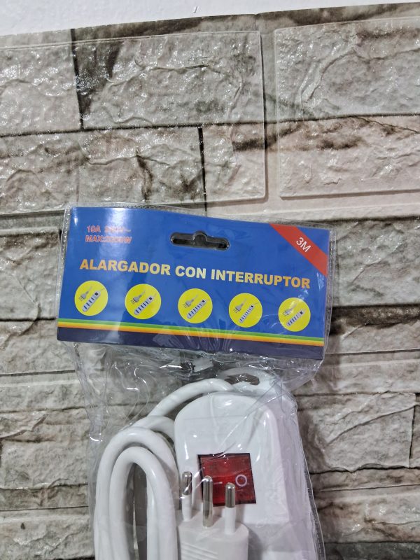 ALARGADOR DE CORRIENTE 3 MTS - Imagen 2