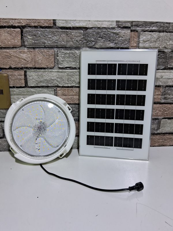 FOCO CON PANEL SOLAR REDONDO 200W
