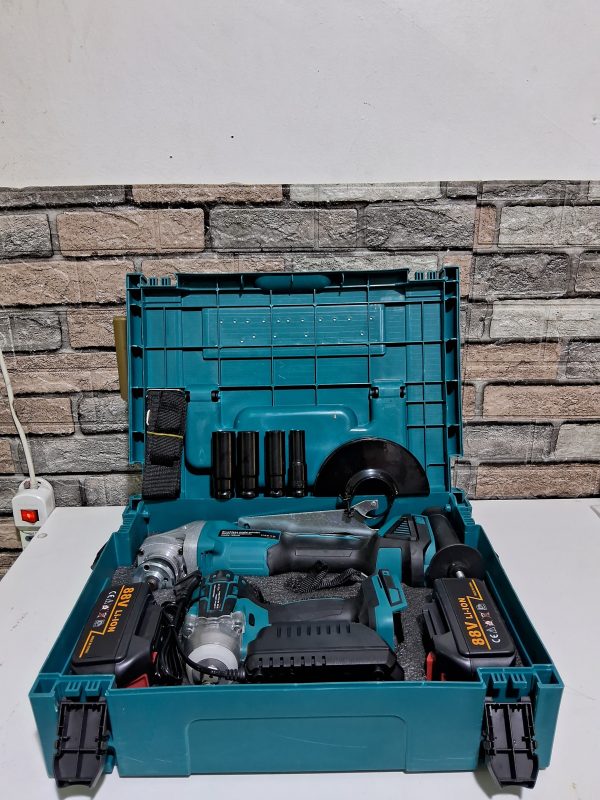 KIT DE ESMERIL GALLETERA + PISTOLADE IMPACTO DE 88V - Imagen 2