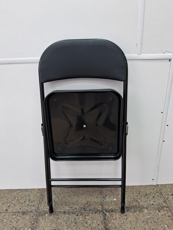 SILLA PEGABLE NEGRA ALCOLCHADA - Imagen 3