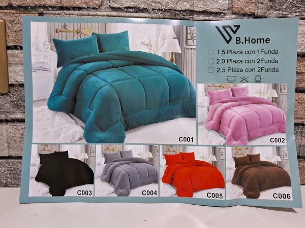PLUMONES DOS PLAZA UNICOLOR MODELO NUEVO