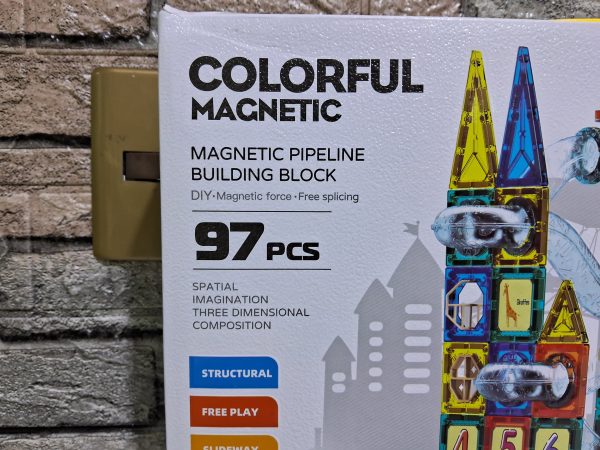 JUEGO DE BLOQUES DE CONSTRUCCION MAGNETICO DE 97 PIEZAS - Imagen 2