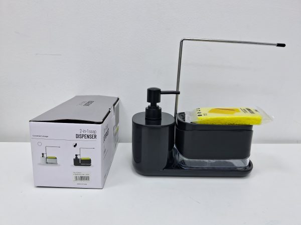 DISPENSADOR DE JABON 2 EN 1
