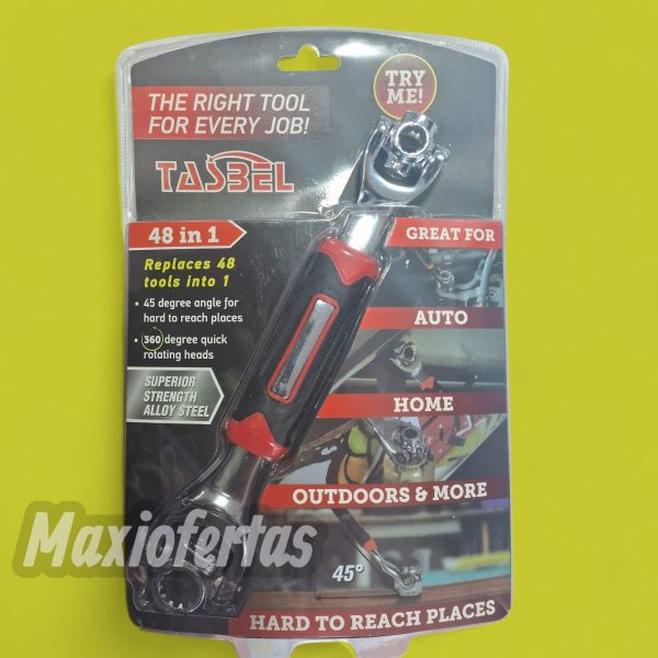 LLAVE TIGRE FIJACION MULTIUSO DE GIRO 360° 48 FUNCIONES
