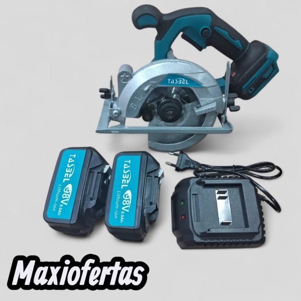 SIERRA CIRCULAR INALAMBRICA + 2 BATERIAS 98V TASBEL