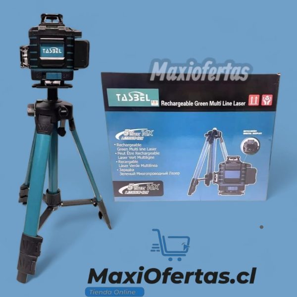 NIVEL LASER DE 16 LINEAS CON TRIPODE TASBEL INALAMBRICO