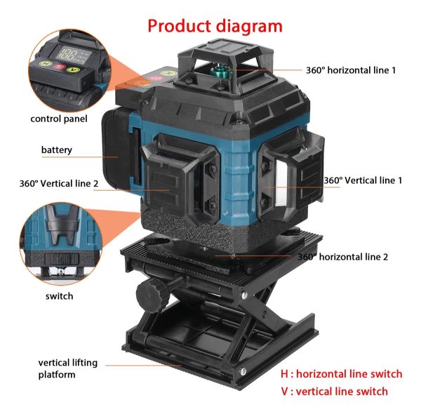 NIVEL LASER 16 LINEAS TASBEL - Imagen 2