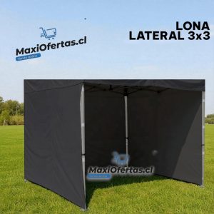 LONA LATERAL 3X3 NEGRA