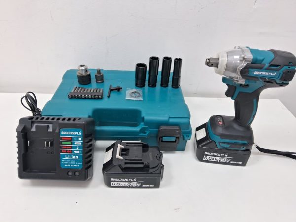PISTOLA DE IMPACTO INALAMBRICA 18V CON ADAPTADOR