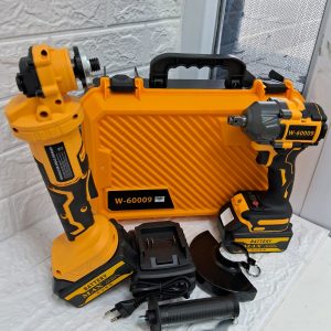 KIT ESMERIL GALLETERA + PISTOLA DE IMPACTO  AMARILLA