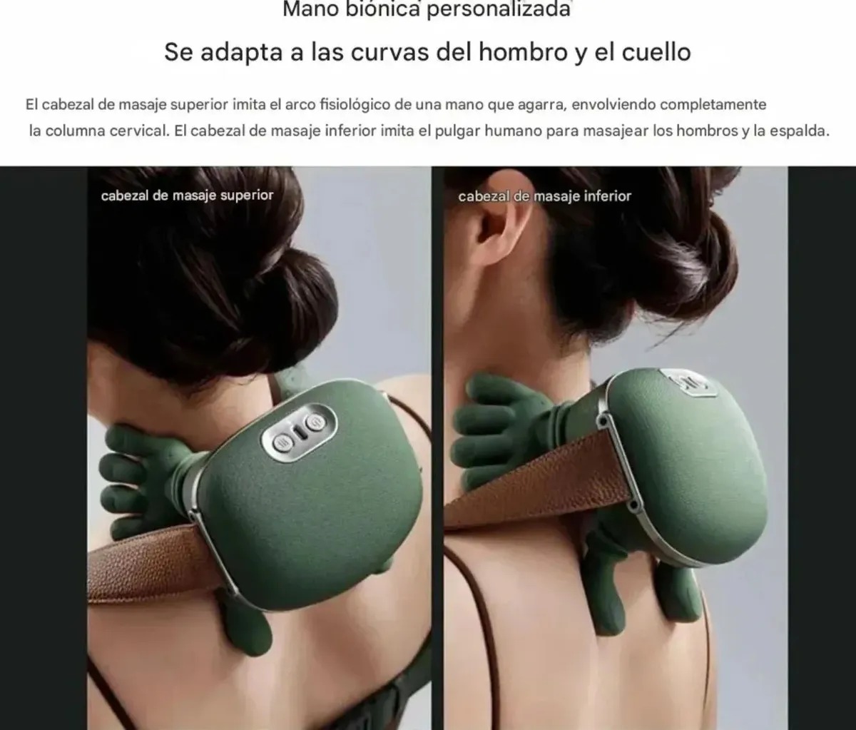 Masajeador Cervical Manito Recargable Portatil - Imagen 2