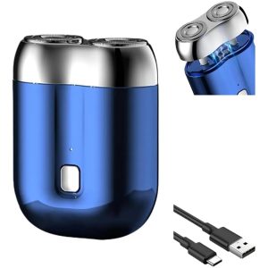 MINI SHAVER Electrica Doble Cabezal Portátil