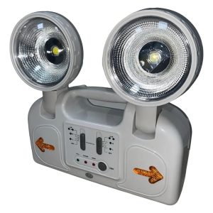 LUZ DE EMERGENCIA LED 2 FOCOS RECARGABLE