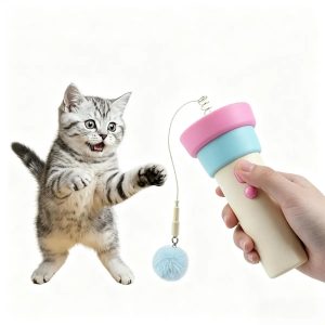 Juguete Lanzador Electrico De Pelota Para Gatos